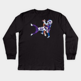 justin jefferson 8bit Kids Long Sleeve T-Shirt